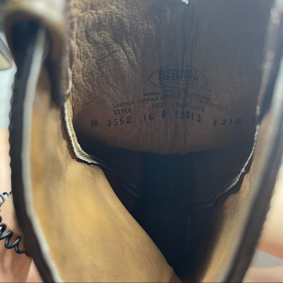 Resistol | Men’s Brown Leather Cowboy Boots sz 10B - Picture 4 of 7